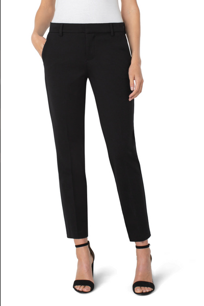Kelsey Knit Trouser Super Stretch Ponte LONG - Black