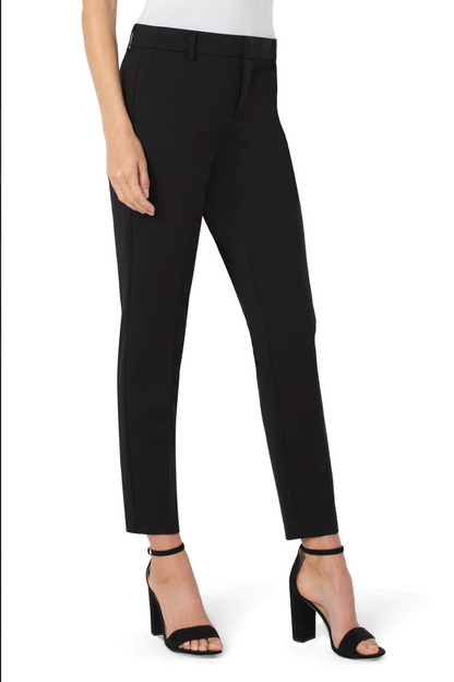 Kelsey Knit Trouser Super Stretch Ponte LONG - Black