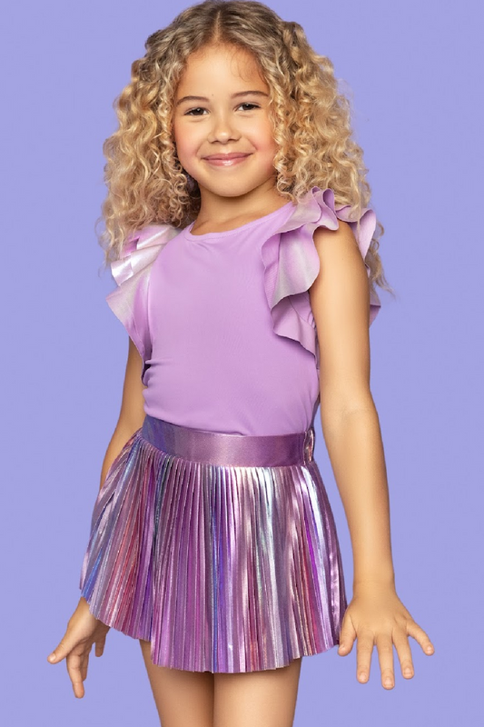 Pleated Skort Purple