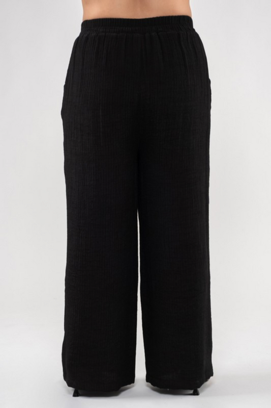 Lightweight Cropped Top and Pants Set