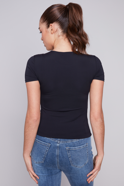Double Cloth Short Sleeve T-Shirt