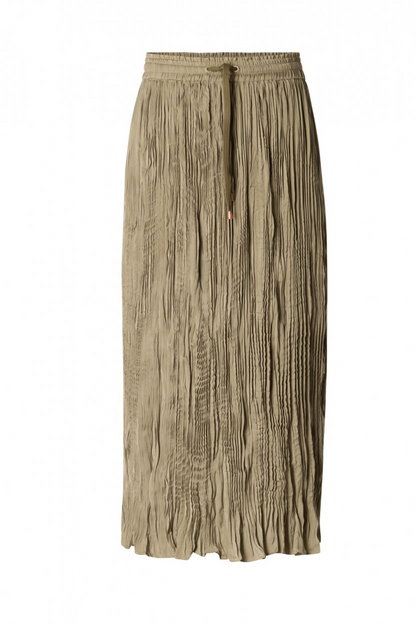 Elastic waist long skirt