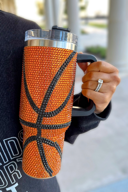 Crystal Basketball 40 oz. Tumbler
