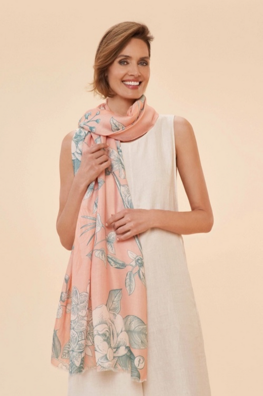Printed Floral Jungle Scarf