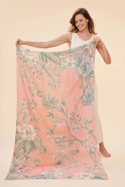 Printed Floral Jungle Scarf