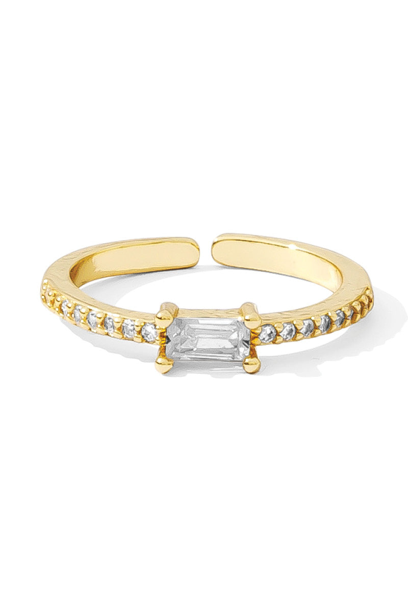 Delicate Pave Adjustable Ring