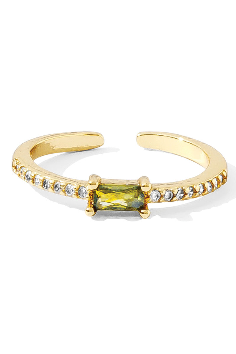 Delicate Pave Adjustable Ring