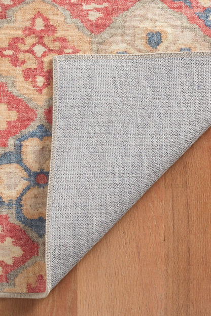 Pali Blue Washable Rug 2x3