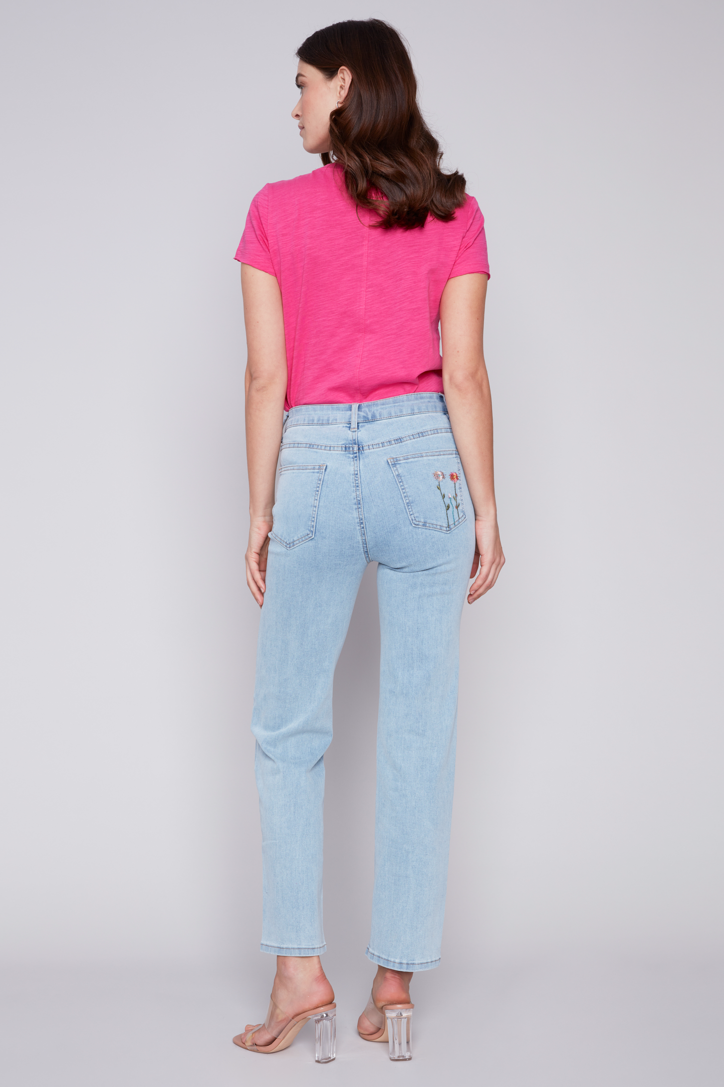 Floral Embroidered Jean