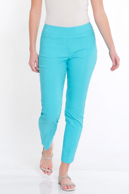 PULL-ON ANKLE PANT WITH REAL FRONT AND BACK POCKETS
