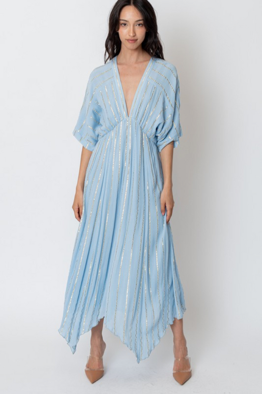 Lurex Striped Maxi