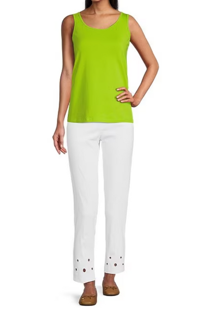 Double scoop neck tank