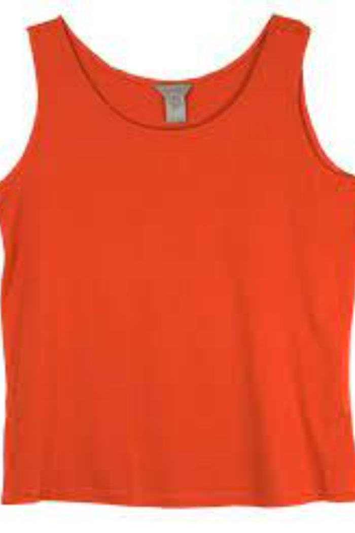 Double scoop neck tank