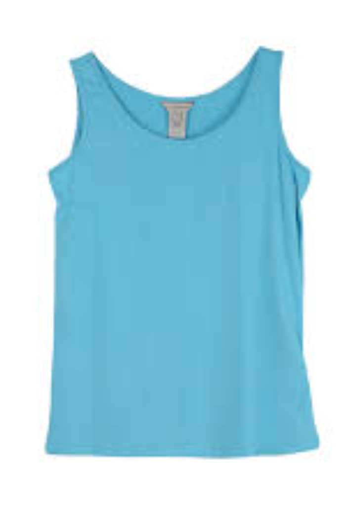 Double scoop neck tank