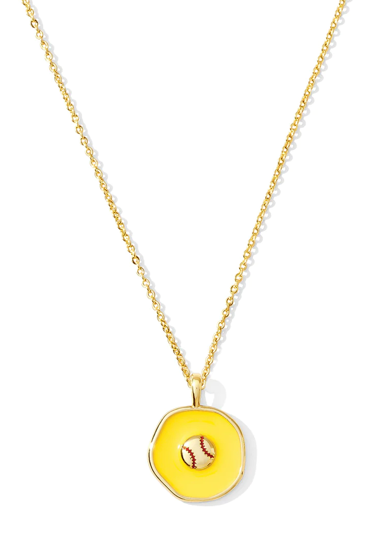 Homerun! Softball Pendant Necklace