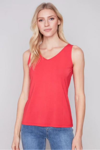 Reversible bamboo cami tank top