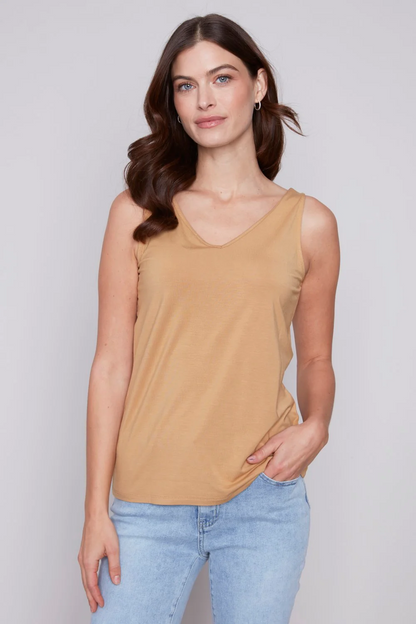 Reversible bamboo cami tank top