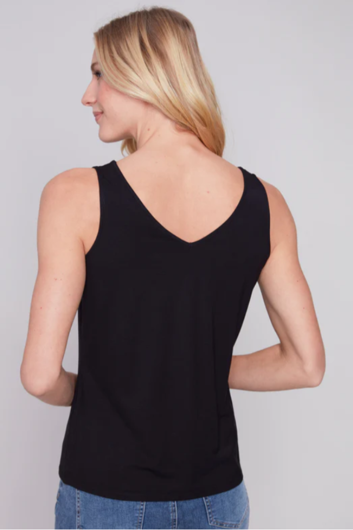 Reversible bamboo cami tank top