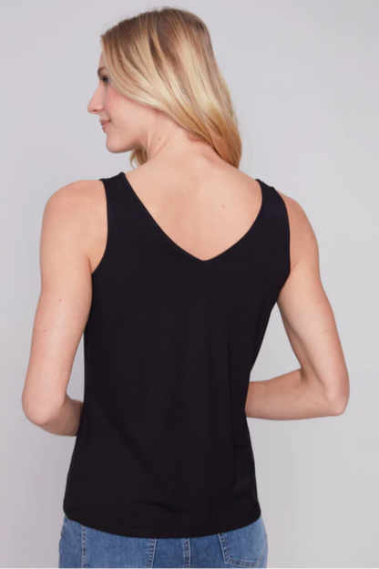 Reversible bamboo cami tank top