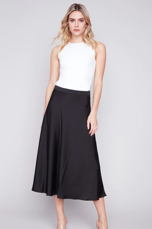 Long Satin Skirt