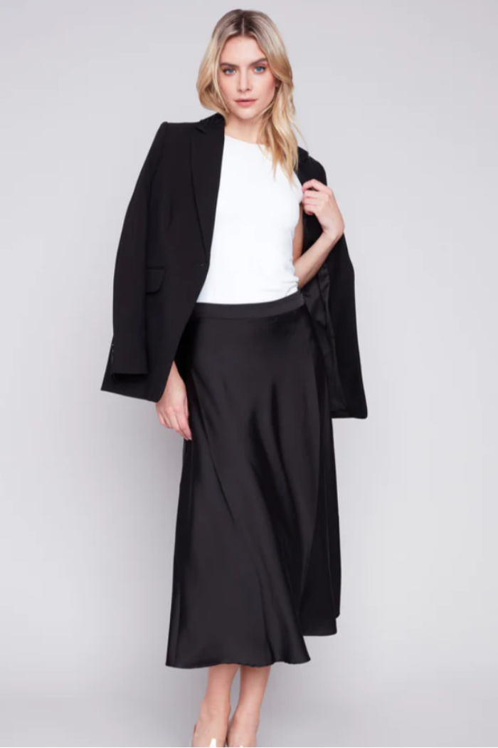 Long Satin Skirt