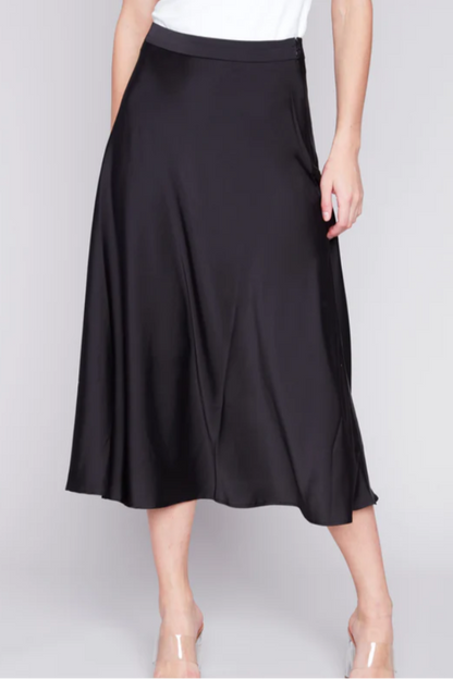 Long Satin Skirt