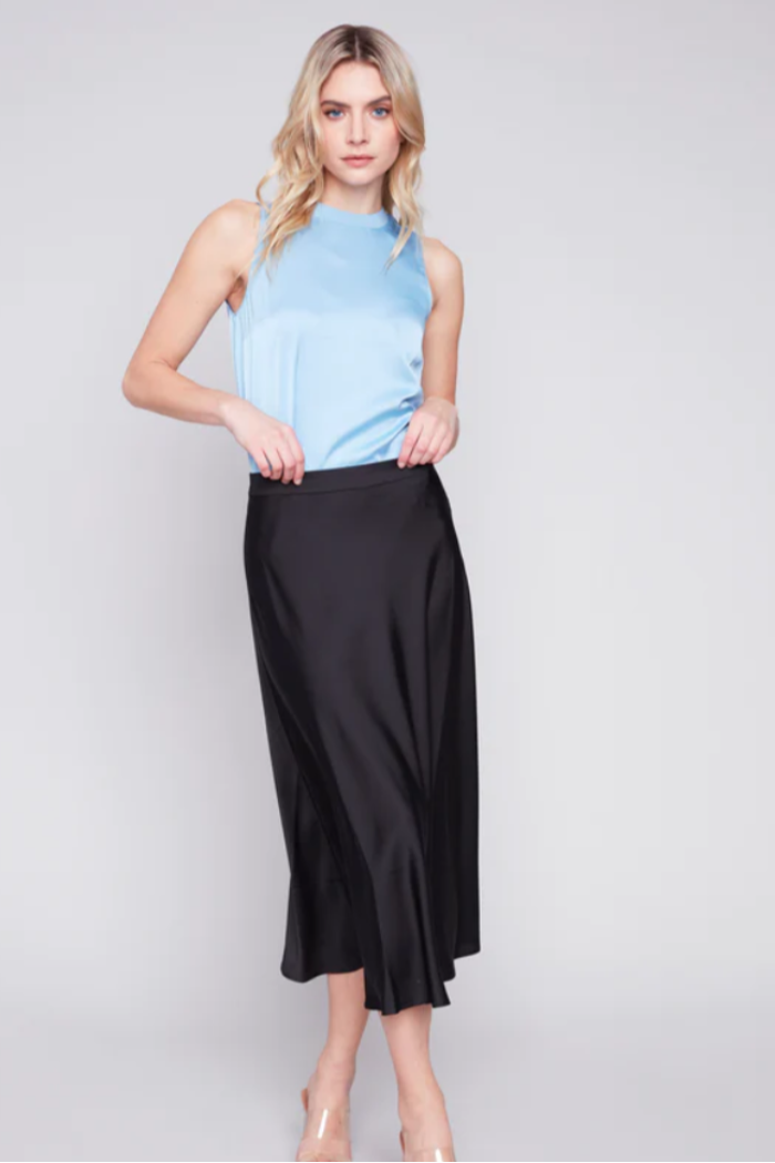 Long Satin Skirt