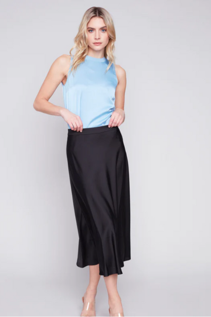 Long Satin Skirt