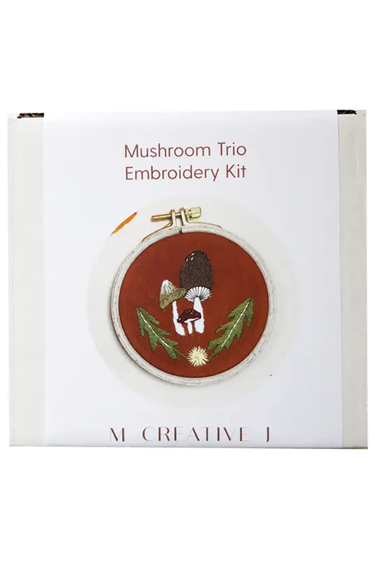 Mushroom Trio Embroidery Kit
