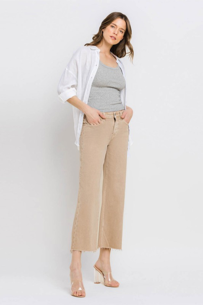 High Rise Wide Leg Jeans