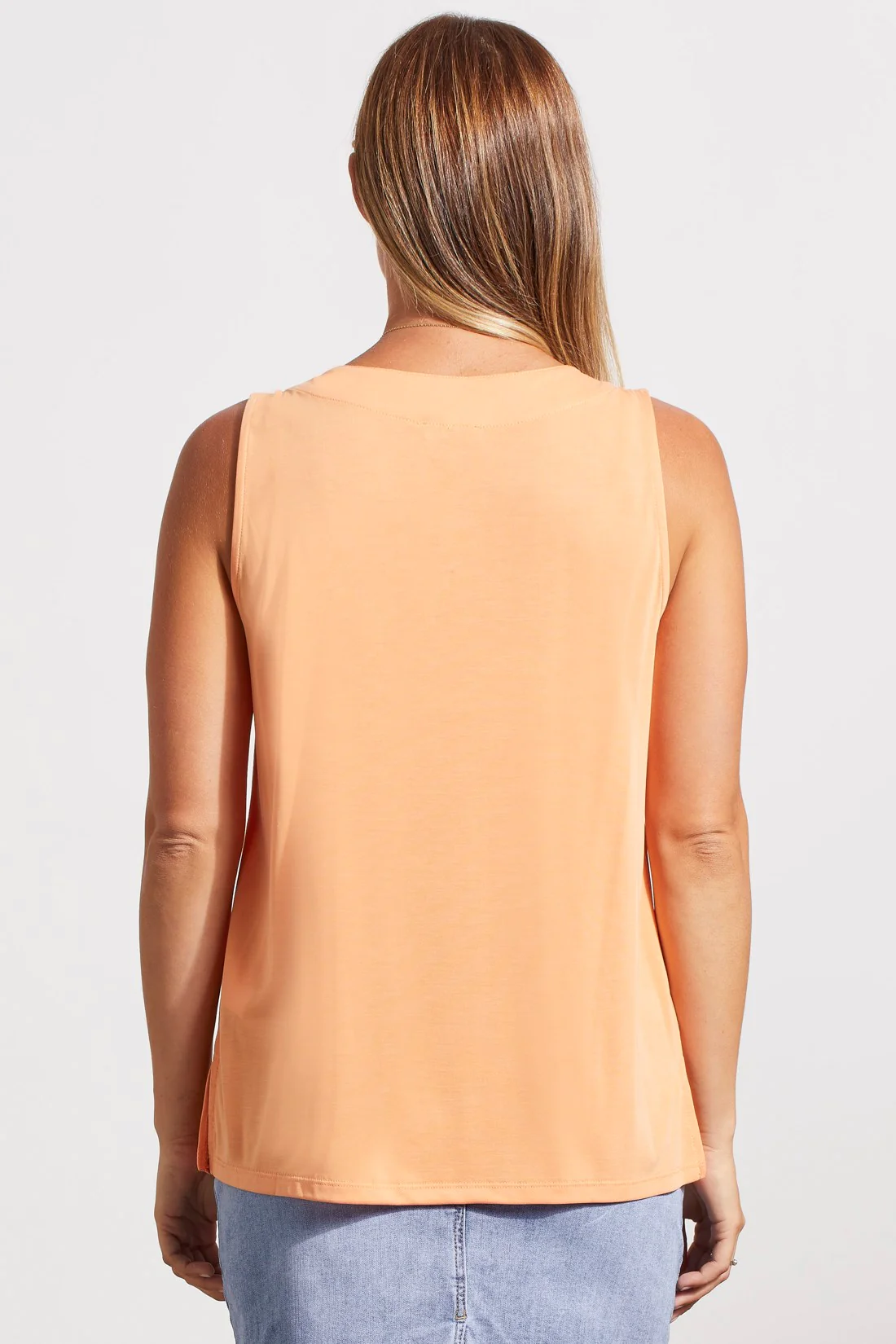 PLEATED SLEEVELESS MODAL TOP