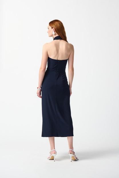 Silky Knit Halter Dress