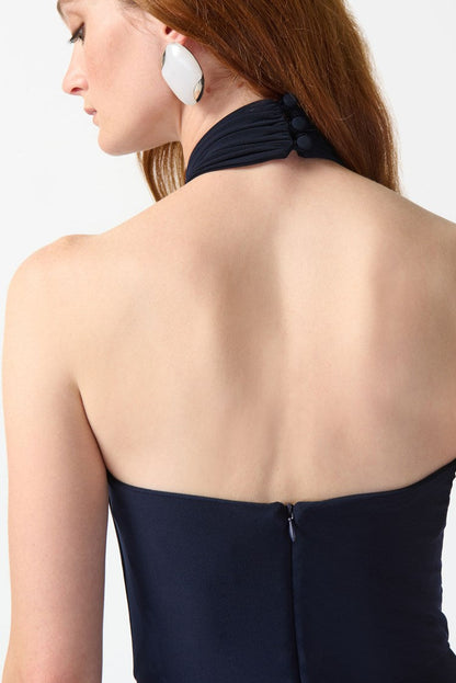 Silky Knit Halter Dress