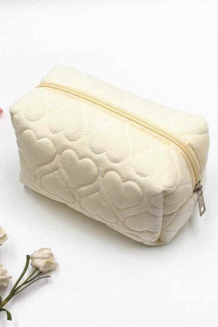 Quilted Hearts Cosmetic Bag