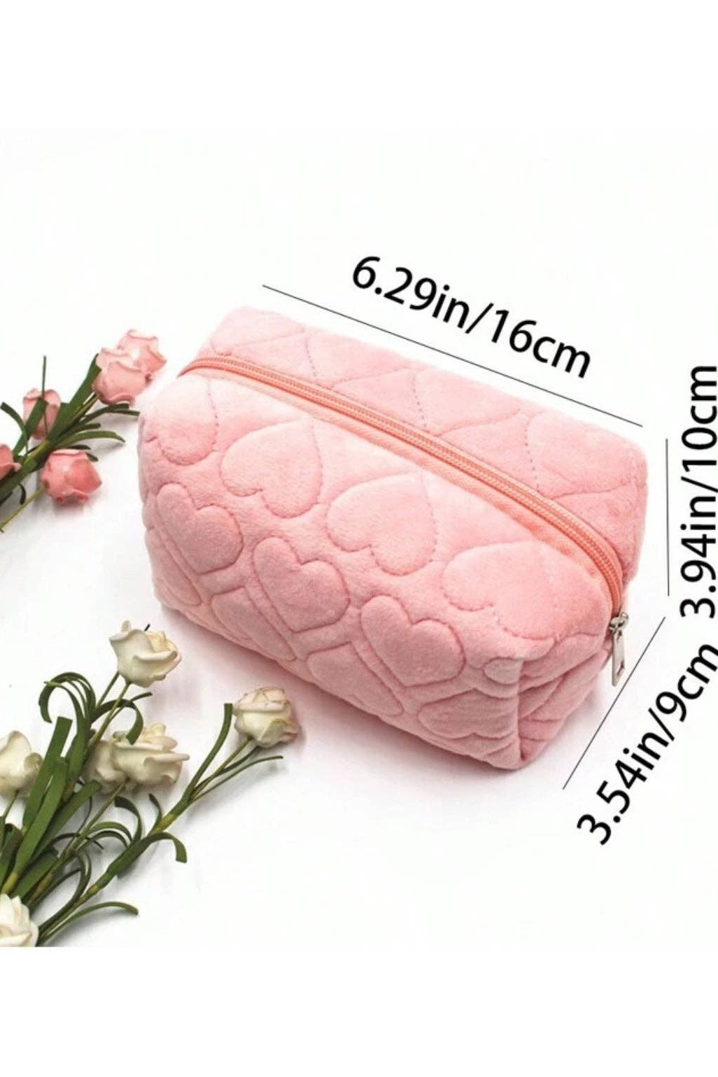 Quilted Hearts Cosmetic Bag