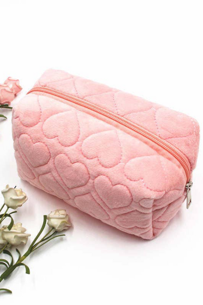 Quilted Hearts Cosmetic Bag