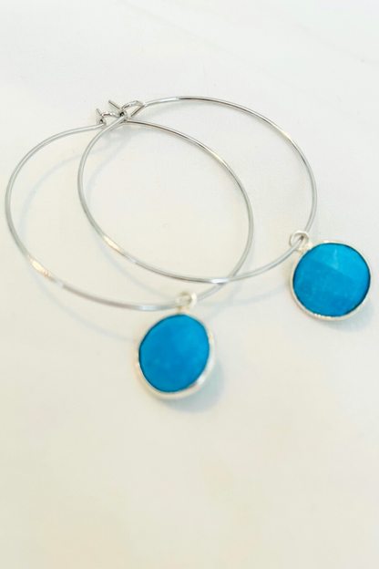 1" Mini Hoops ~ Round Gem-MD