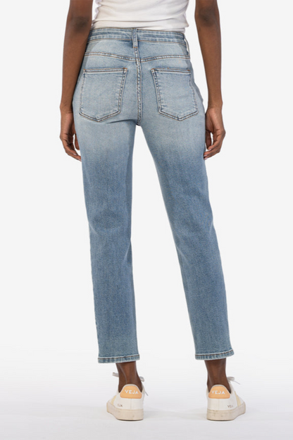 Rachael High Rise Mom Jean- Coherently Medium Wash