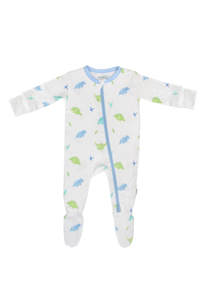 BAMBOO ZIPPERED FOOTIE