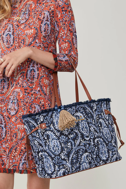 Jetsetter Tote Marsh Boardwalk Paisley