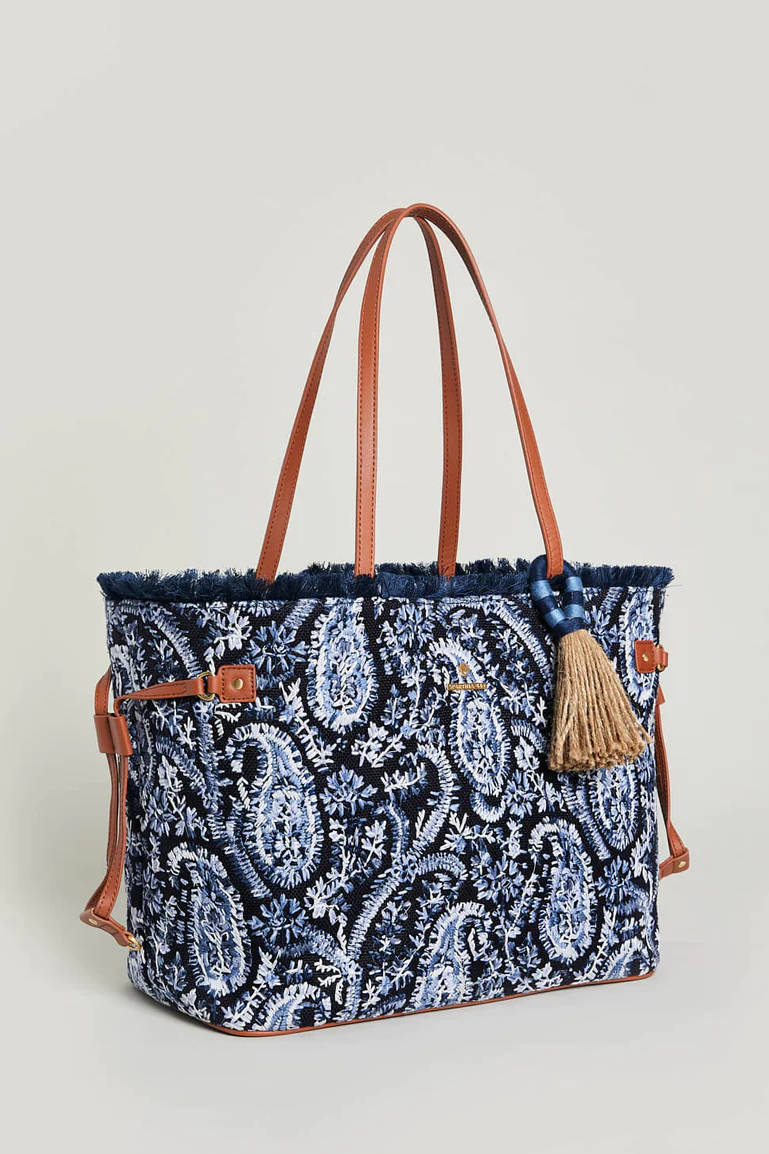 Jetsetter Tote Marsh Boardwalk Paisley