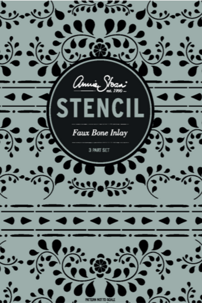 Faux Bone Inlay Stencil