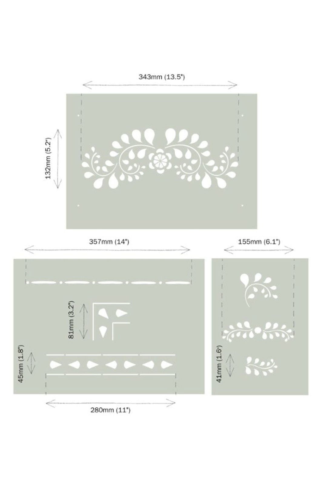 Faux Bone Inlay Stencil
