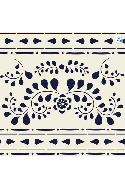 Faux Bone Inlay Stencil