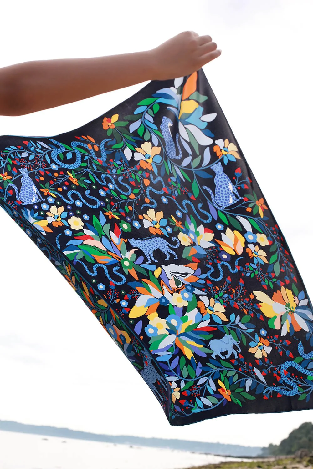 Double Sided Silk Scarves 35” x 35”