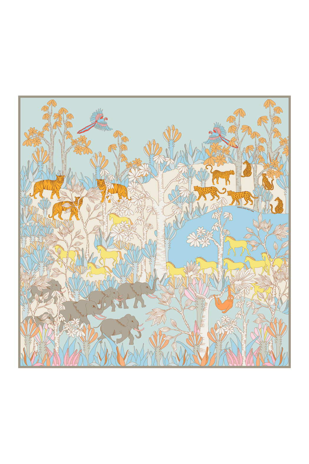 Double Sided Silk Scarves 35” x 35”