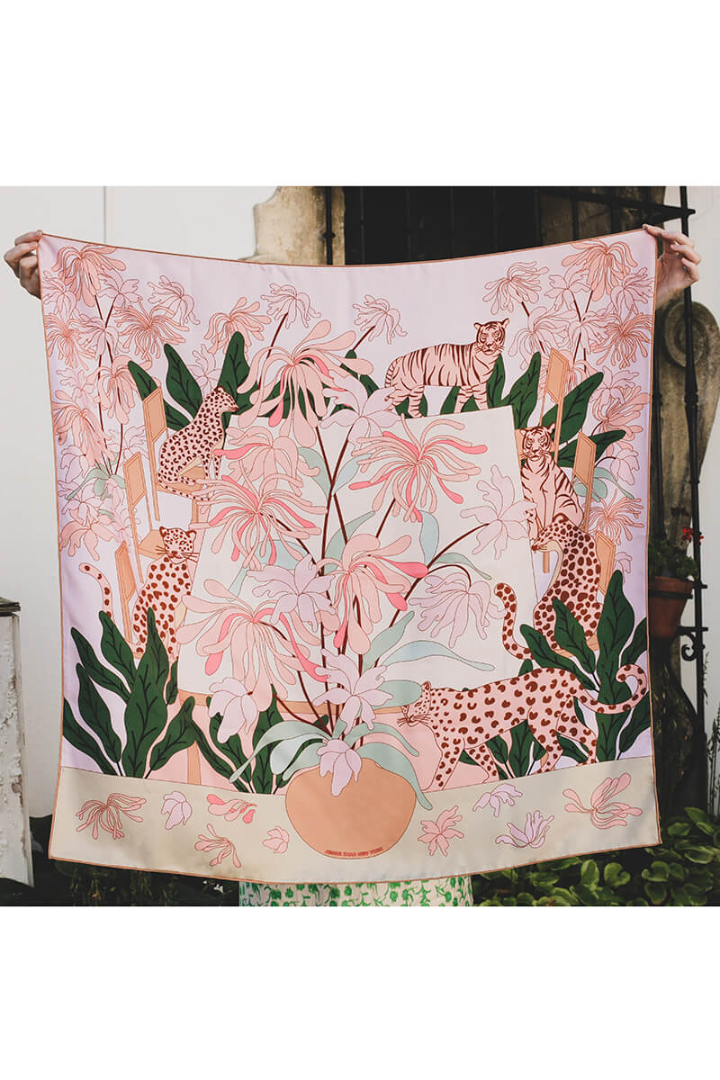 Double Sided Silk Scarves 35” x 35”