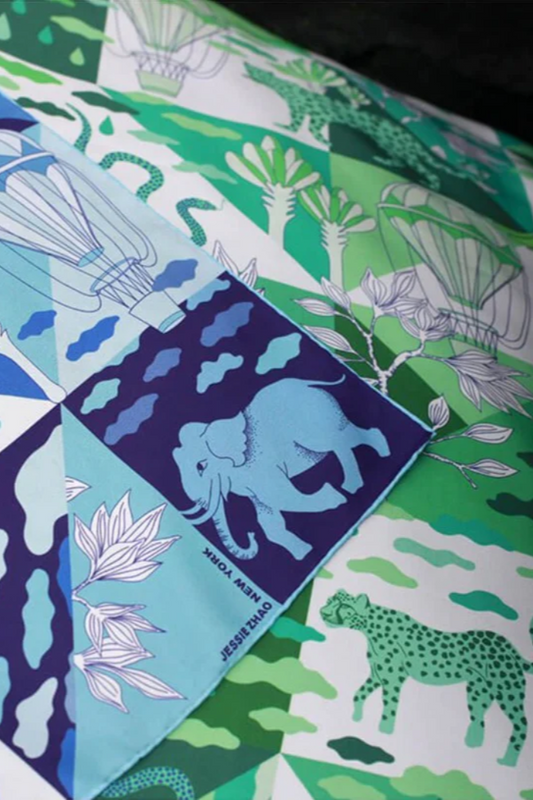 Double Sided Silk Scarves 35” x 35”