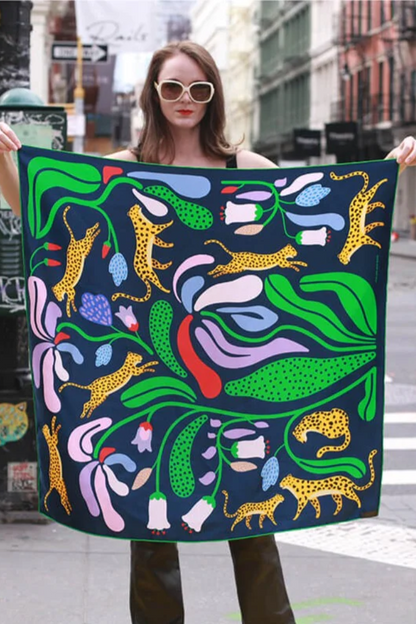 Double Sided Silk Scarves 35” x 35”