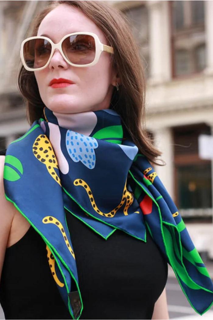 Double Sided Silk Scarves 35” x 35”